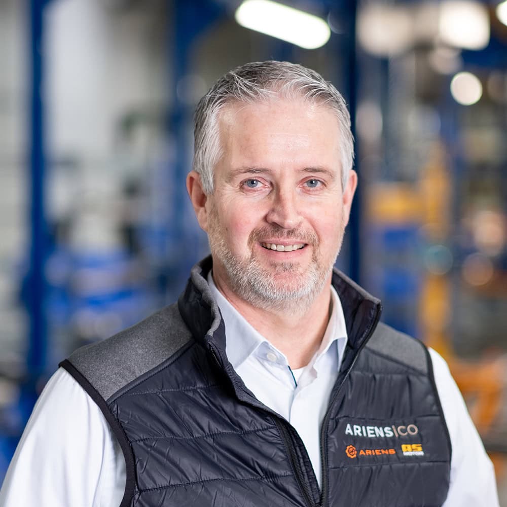 Portrait/Headshot of AriensCo EMEAA Leadership Team Member: Frank Benn, General Manager AriensCo Scandinavia - EMEAA