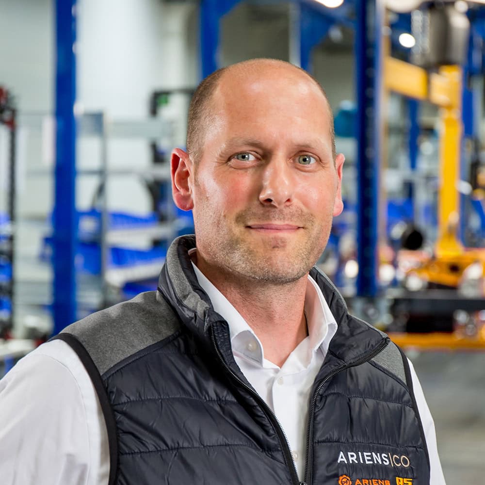 Portrait/Headshot of AriensCo EMEAA Leadership Team Member: Georg-Otto Fuchs, Senior Vice President R&D, Product Management & Marketing - EMEAA